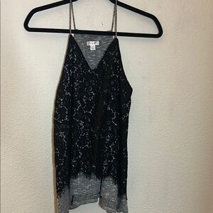 Elegant Black Lace Women's‎ Top